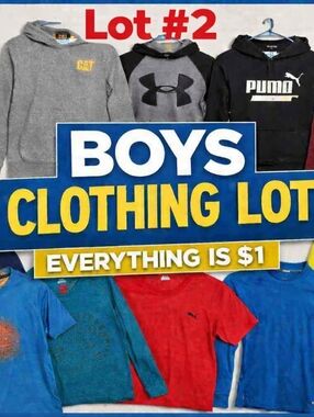 Boys Size 10-12 Bundle — Hoodies, Tees, Pants, Suit — $1 Each!